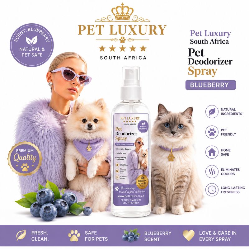 Pet Luxury South Africa Pet Deodorizer Spray - Blueberry