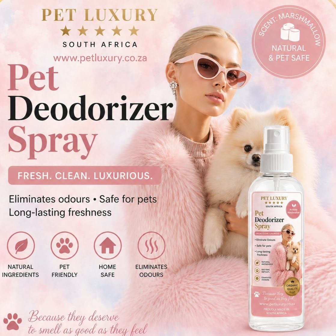 Pet Luxury South Africa Pet Deodorizer Spray - Marshmallow