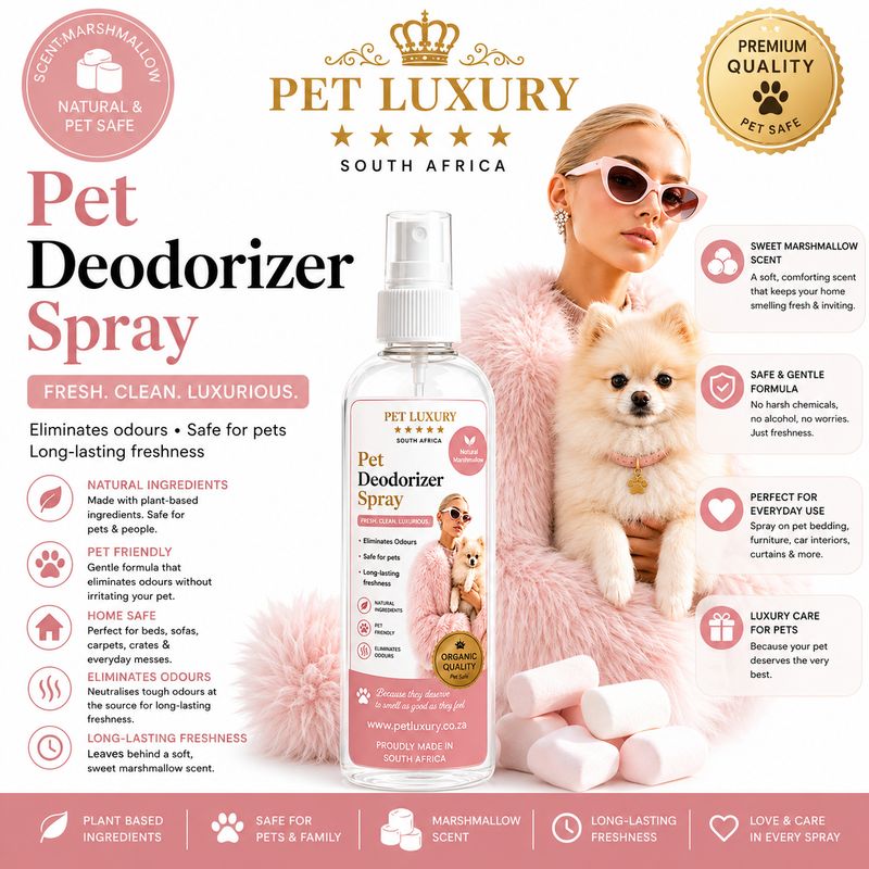 Pet Luxury South Africa Pet Deodorizer Spray - Marshmallow