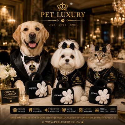 CHEWNEL Camellia – Luxury Plush Handbag Squeaky Toy
