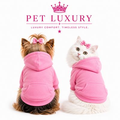 Pet Luxury Designer Dog Hoodie Shirt Jersey – Pink Pet Luxury Designer Dog Hoodie Shirt Jersey – Pink