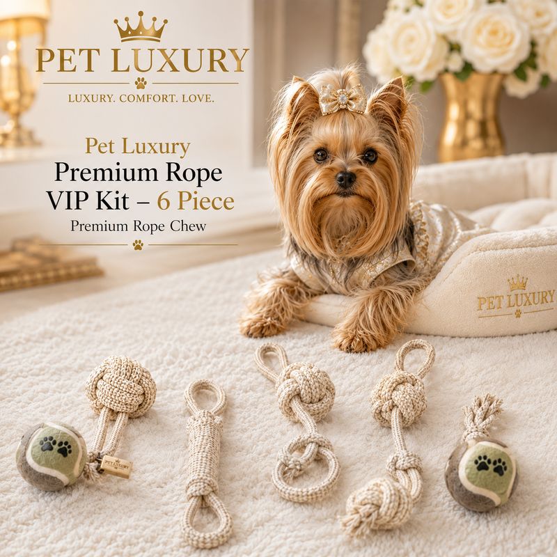 Pet Luxury Premium Rope VIP Kit – 6 Piece Premium Rope Chew