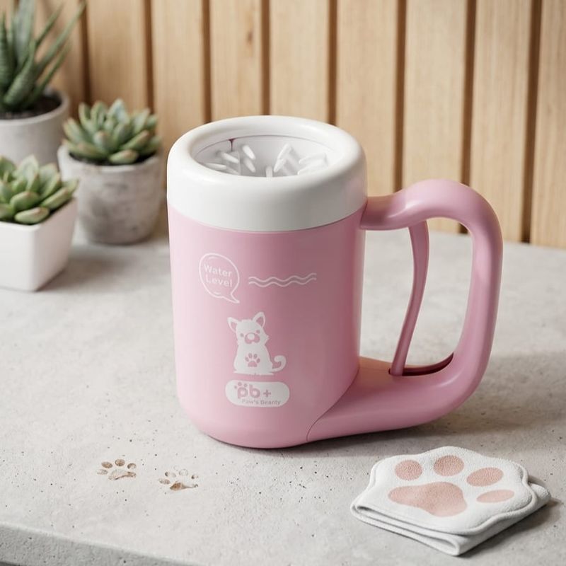 Pet Luxury 360° Paw Cleaner Cup - Pink