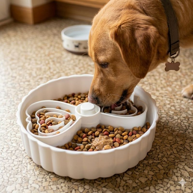 The Pet Luxury Slow Feeder - White