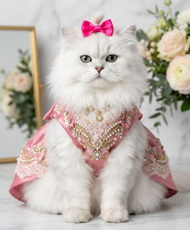 Pet Luxury Fashion - Cat Hair Accessories Bow Hair Clips Set Pet Luxury Fashion - Cat Hair Accessories Bow Hair Clips Set