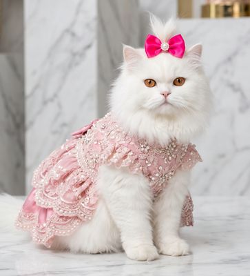 Pet Luxury Fashion - Cat Hair Accessories Bow Hair Clips Set