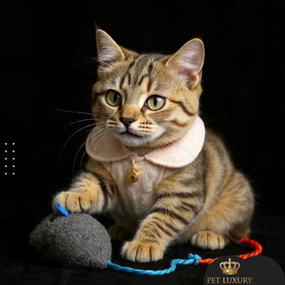 Pet Luxury Cat Mouse Interactive Toy - Grey