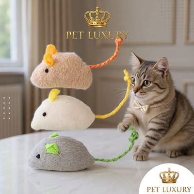 Pet Luxury Cat Mouse Interactive Toy - Brown Pet Luxury Cat Mouse Interactive Toy - Brown