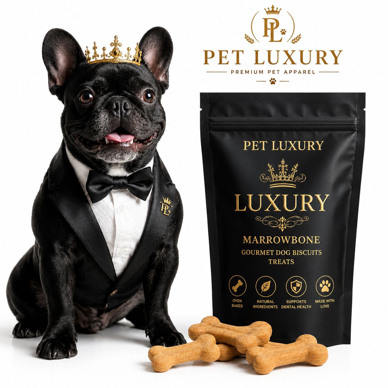 Pet Luxury Marrowbone Gourmet Dog Biscuits Treats