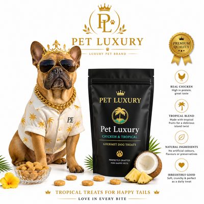 Pet Luxury Chicken & Tropical Gourmet Dog Treats