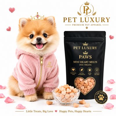 Pet Luxury Paws Mini Heart Melts Dog Treats