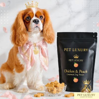 Pet Luxury Chicken & Peach Flavoured Gourmet Dog Treats