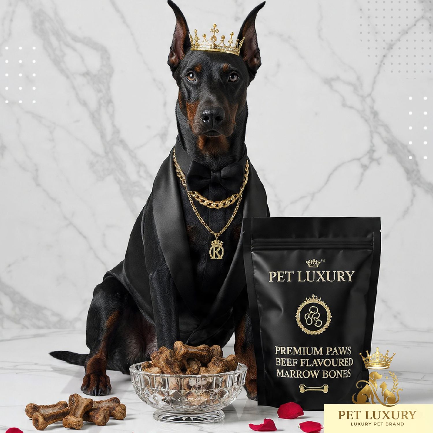 Pet Luxury Premium Paws Beef Flavoured Marrow Bones
