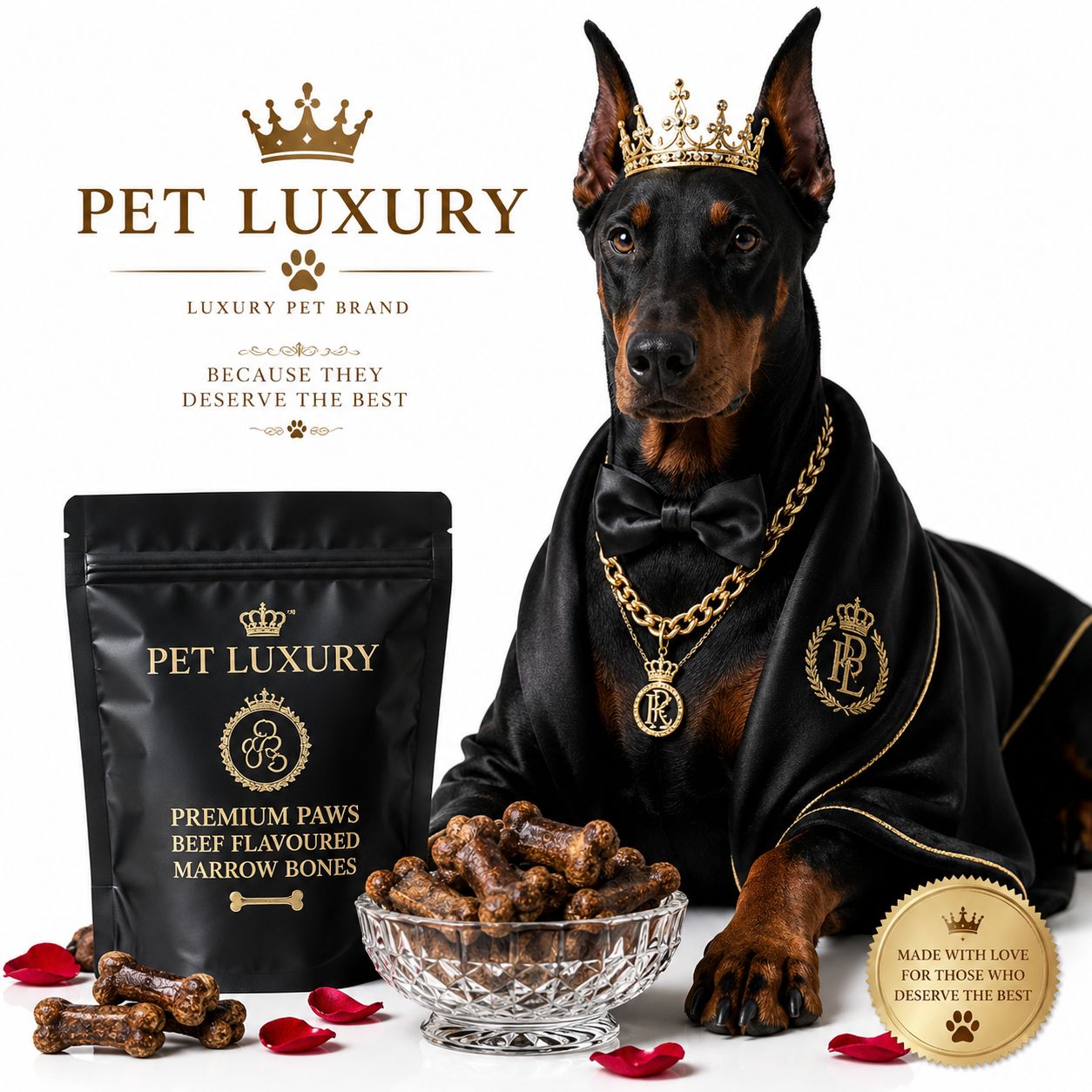 Pet Luxury Premium Paws Beef Flavoured Marrow Bones