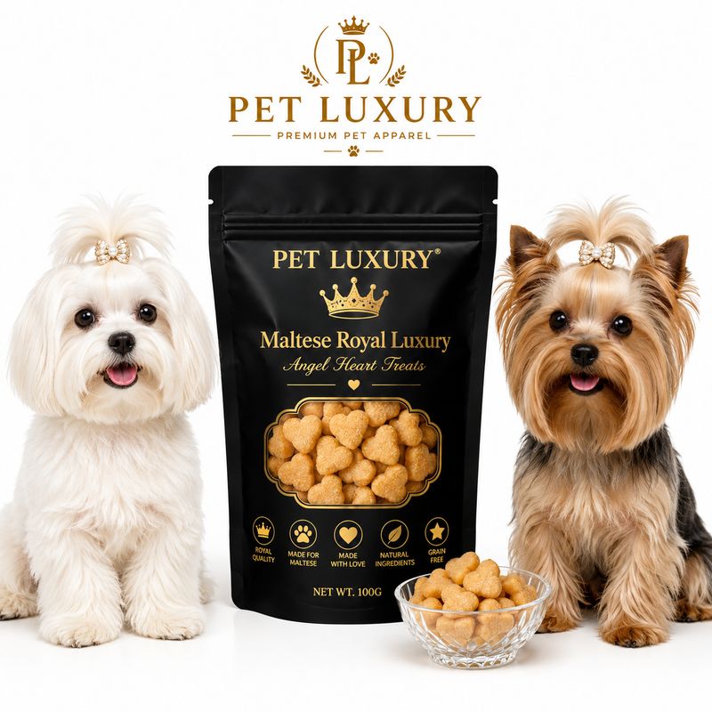 PET LUXURY Maltese Royal Luxury Angel Heart Treats
