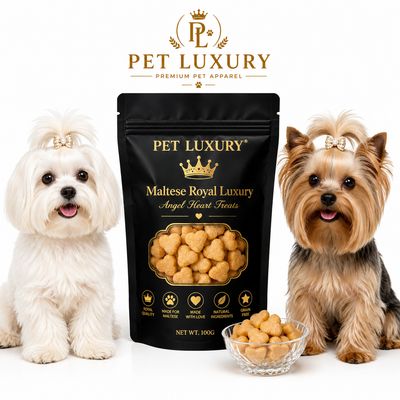 PET LUXURY Maltese Royal Luxury Angel Heart Treats