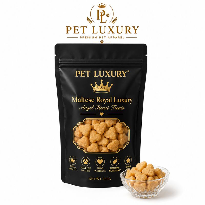 PET LUXURY Maltese Royal Luxury Angel Heart Treats
