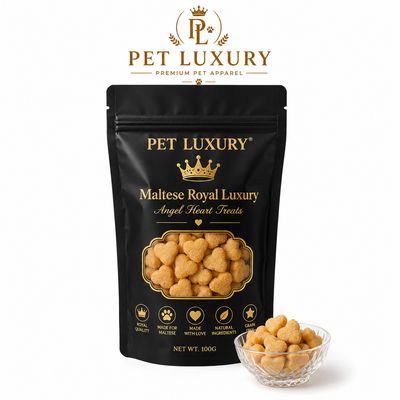 PET LUXURY Maltese Royal Luxury Angel Heart Treats