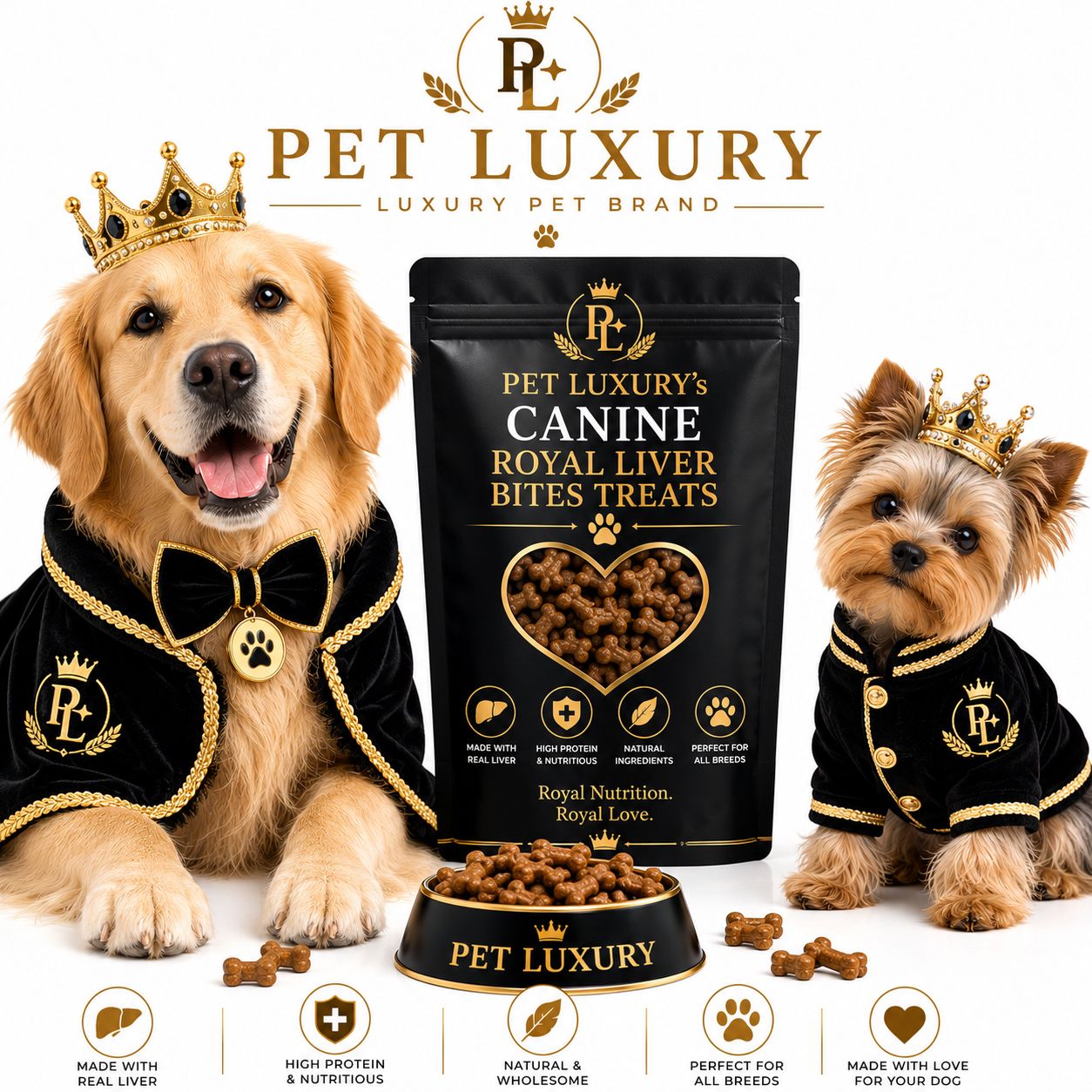 PET LUXURY’s Canine Royal Liver Bites Treats