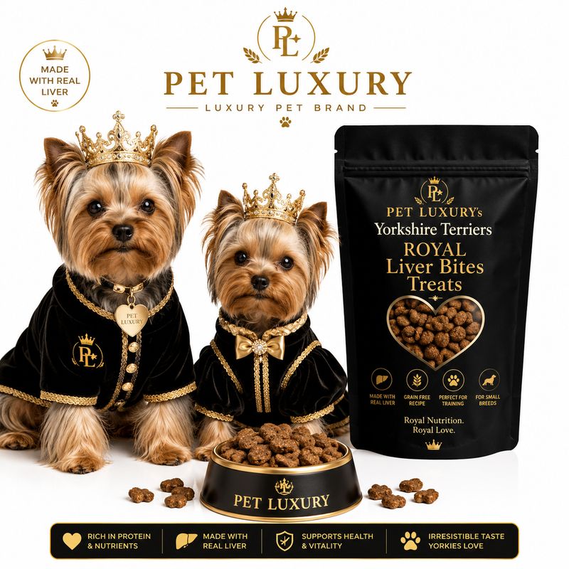PET LUXURY’s Yorkshire Terriers Royal Liver Bites Treats