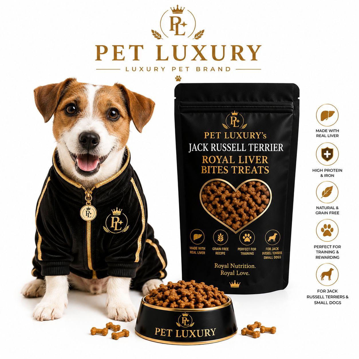 ​PET LUXURY’s Jack Russell Terrier Royal Liver Bites Treats
