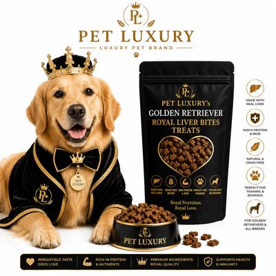 PET LUXURY’s Golden Retriever Royal Liver Bites Treats PET LUXURY’s Golden Retriever Royal Liver Bites Treats