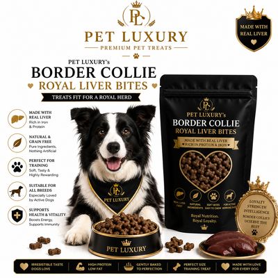 PET LUXURY’s Border Collie Royal Liver Bites Treats