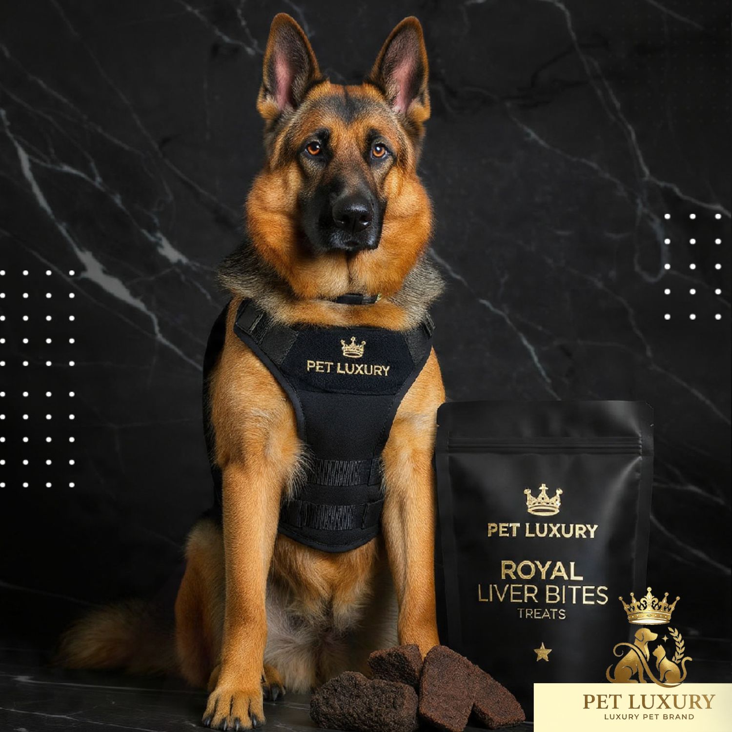 PET LUXURY’s German Shepherd Royal Liver Bites Treats