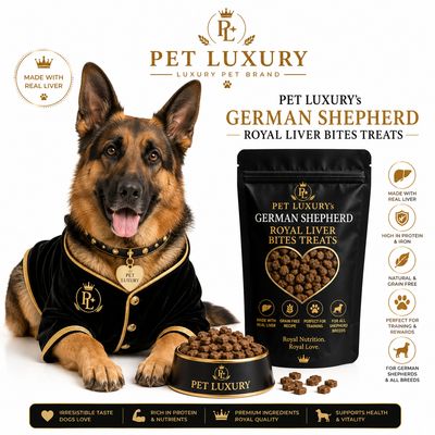 PET LUXURY’s German Shepherd Royal Liver Bites Treats