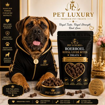 PET LUXURY’s Boerboel Royal Liver Bites Treats