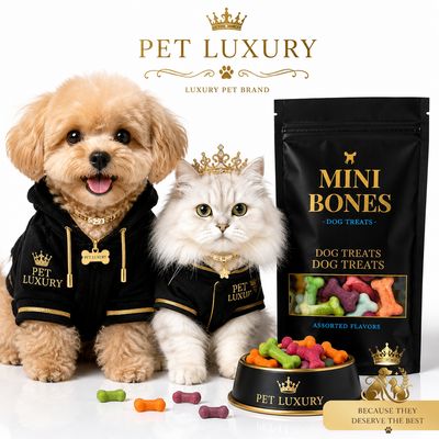 ​PET LUXURY Mini Bones Dog Treats - Assorted Flavors