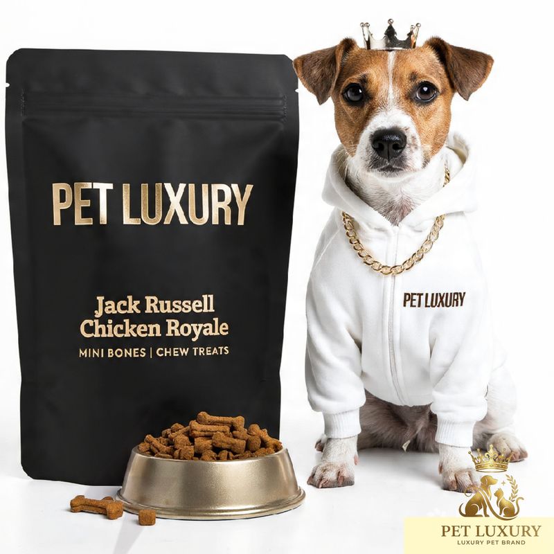 PET LUXURY Jack Russell Chicken Royale Mini Bones Chew Treats