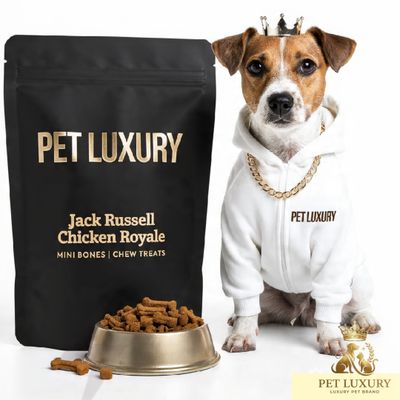 PET LUXURY Jack Russell Chicken Royale Mini Bones Chew Treats