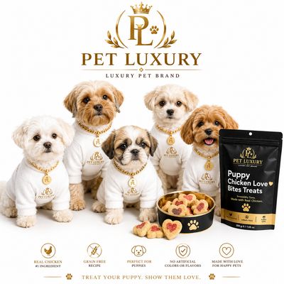 PET LUXURY Puppy Chicken Love Bites Treats