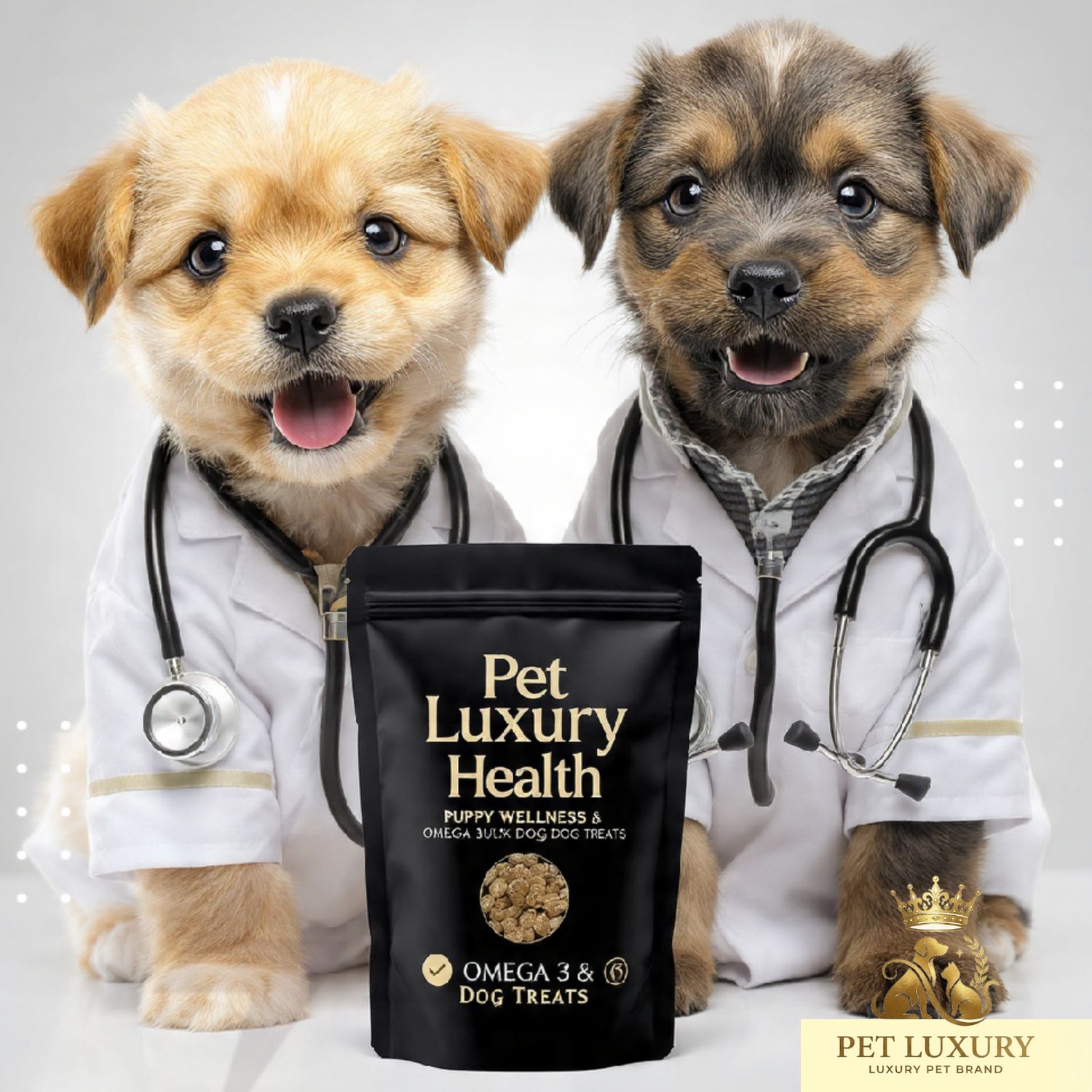 Pet Luxury Health Puppy Wellness & Omega 3 & 6 Dog Treats Pet Luxury Health Puppy Wellness & Omega 3 & 6 Dog Treats