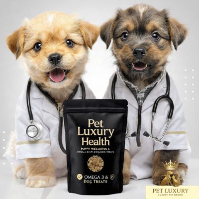 Pet Luxury Health Puppy Wellness & Omega 3 & 6 Dog Treats