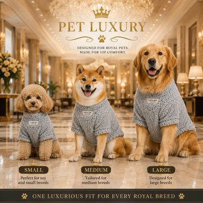 Pet Luxury Fluffy Shirt Jersey Clothing – Gray