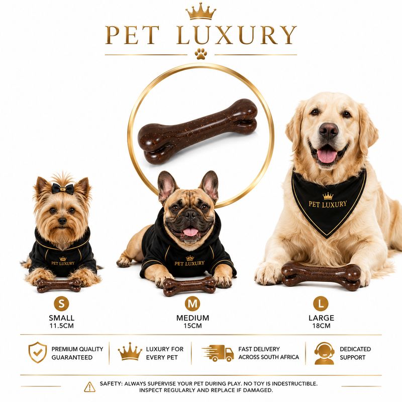 Durable Long Anatomy Chocolate Brown Chew Bone - For Power Chewers