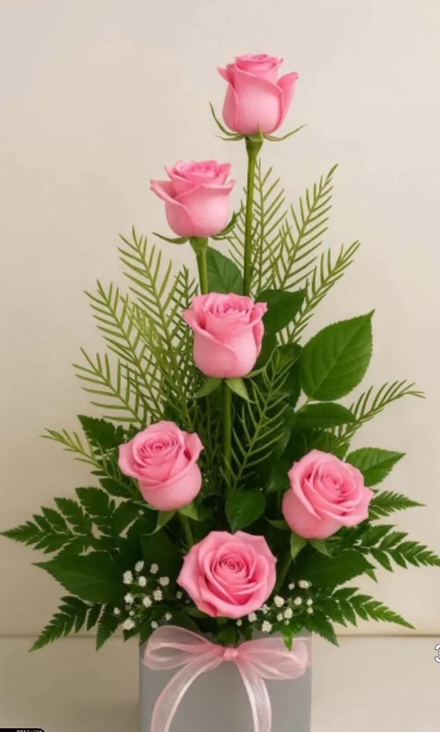 Caja con rosas