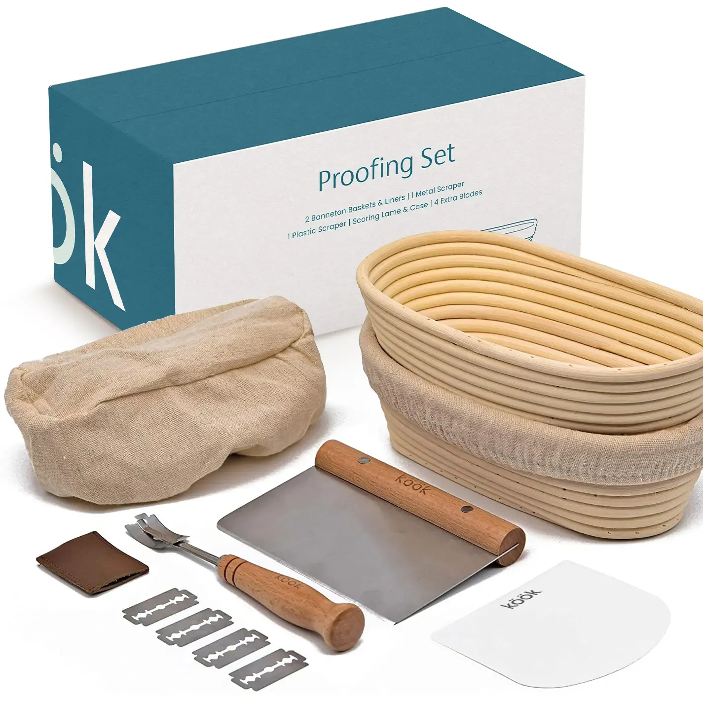 Kook 12 Piece Oval Proofing Set