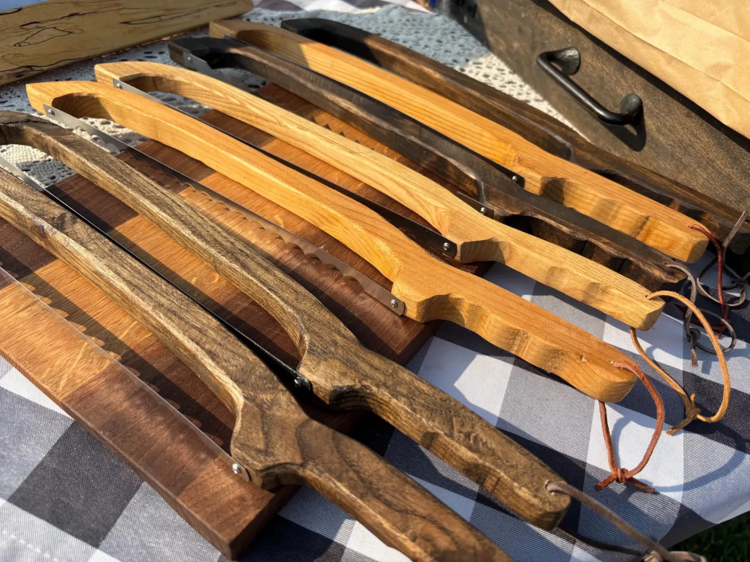 Handmade Sourdough Serrated Bread Knife - Walnut Handle