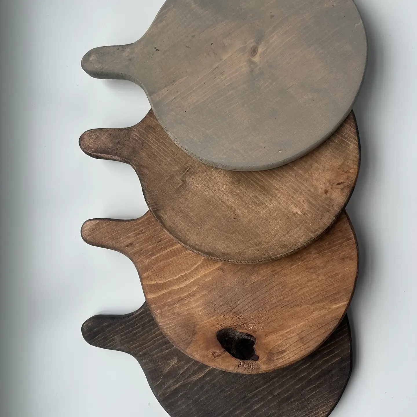 Large Natural Round board with handle