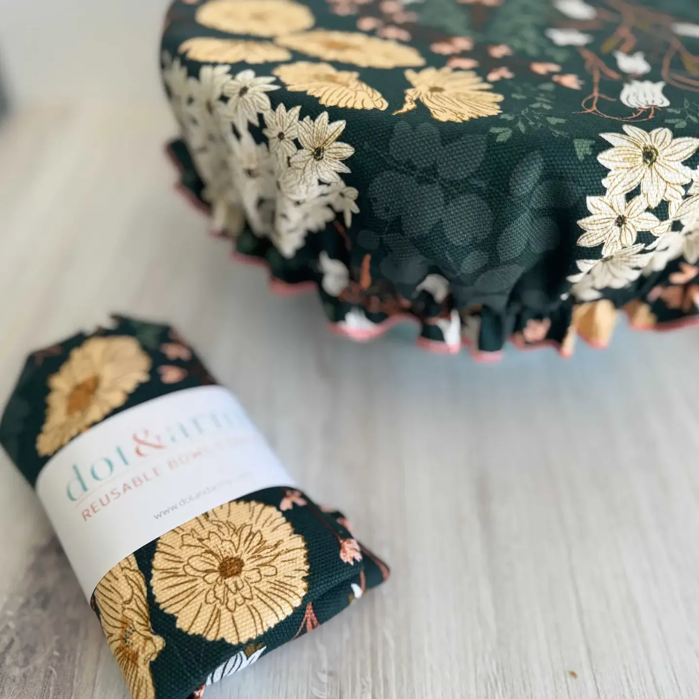 Reusable Bowl Cover- Enchanted Garden