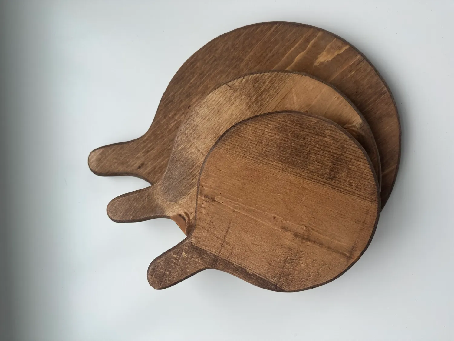 Small Natural Round board with handle