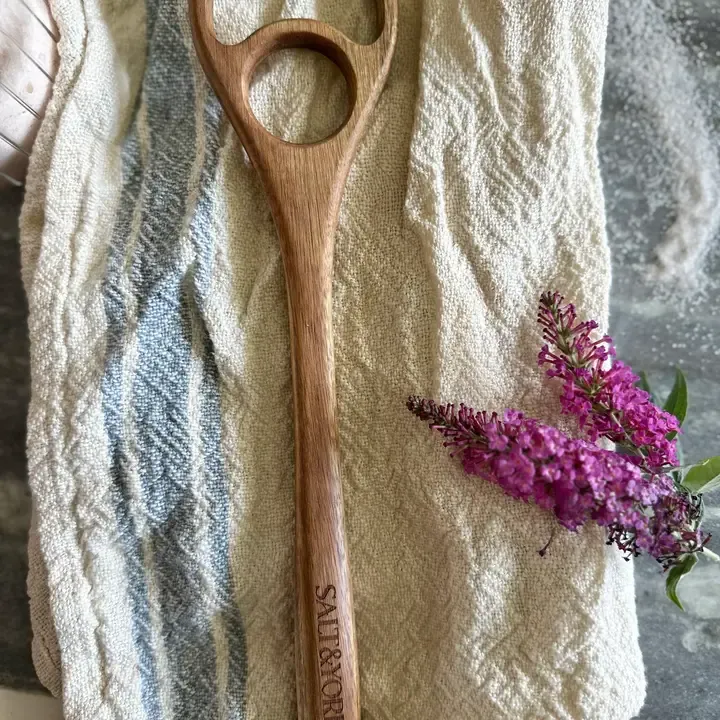 Walnut Wood Dough Hook or Dough Whisk