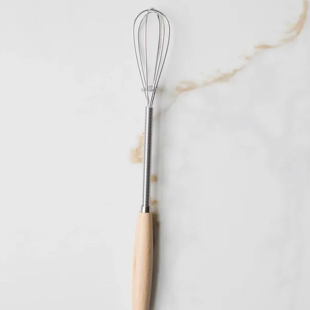 Vintage Mini Whisk with Wood Handle