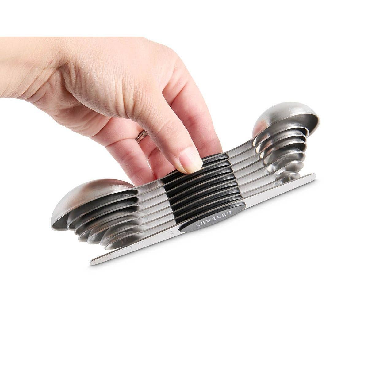 Magnetic Measuring Spoons Dual-Sided with Leveler