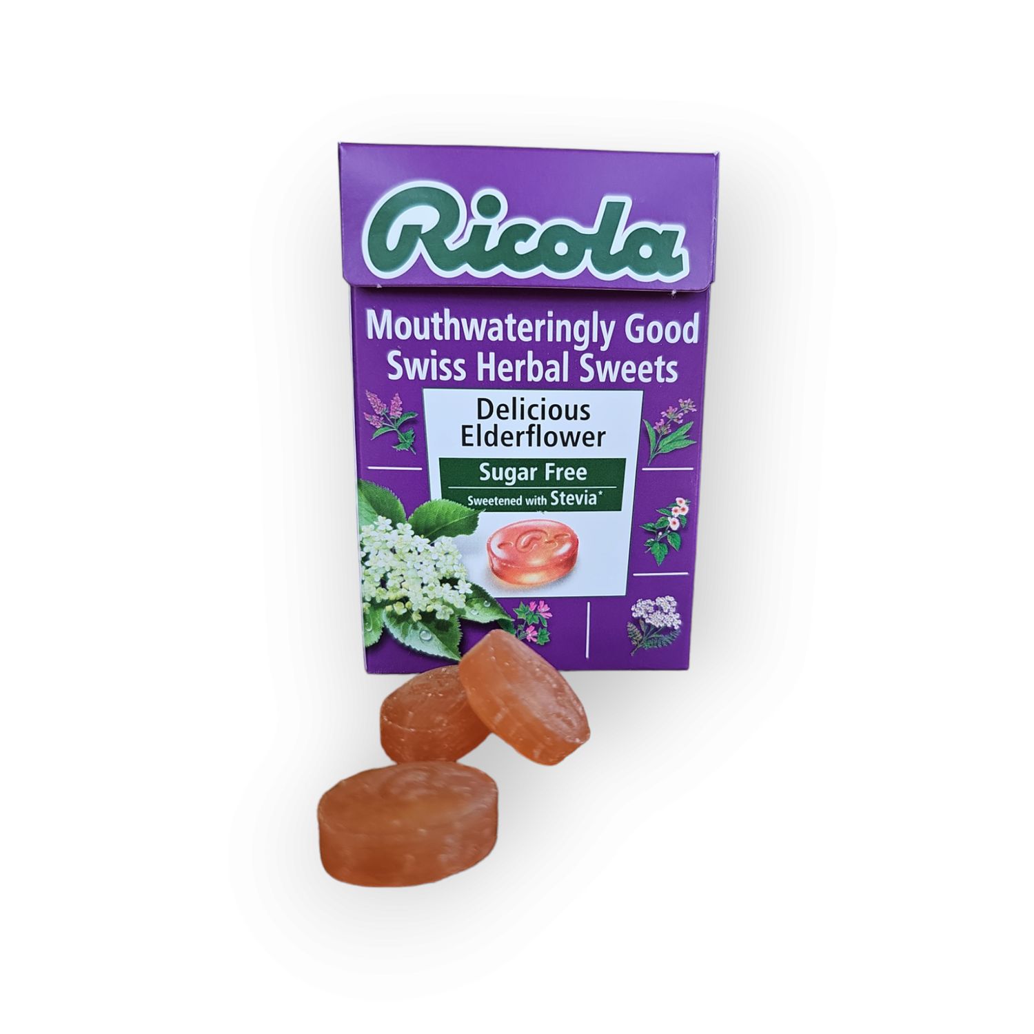 Ricola Swiss Herbal Sugar Free Delicious Elderflower