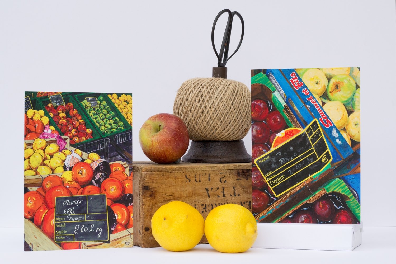 Fruit Market - Greetings Cards Pack (x6 cards)