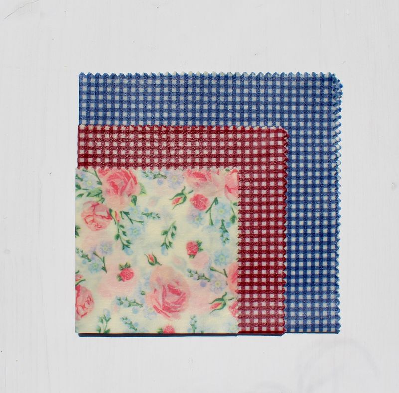 Bio-Bienenwachstücher 3er Starter-Set "Greta"